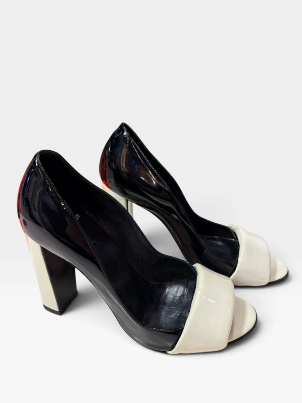 Pierre Hardy White + Black Heels, 37